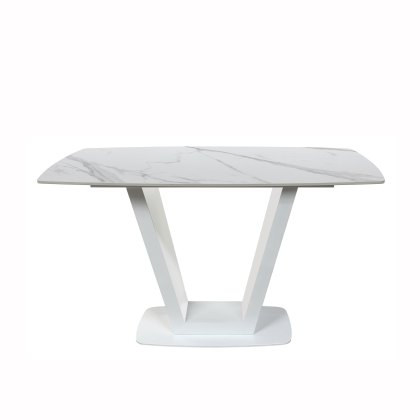 Athens - Compact Dining Table (White)