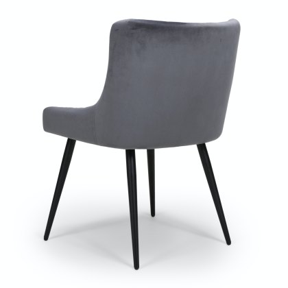 Malmo - Dining Chair (Grey Velvet)
