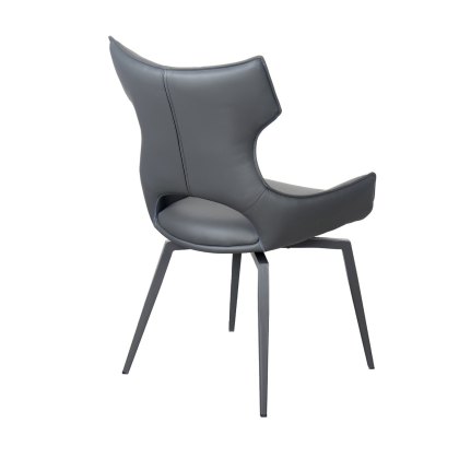 Raffaello - Swivel Dining Chair (Grey PU)