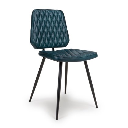 Austin - Dining Chair (Blue Leather)
