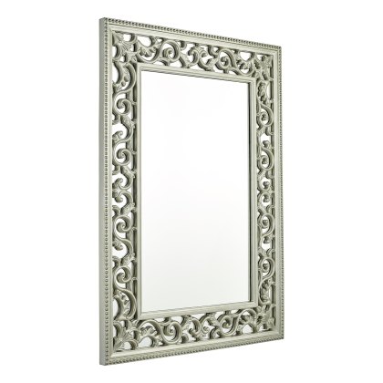 Laura Ashley - Rococo Rectangle Mirror Hand Painted Champagne