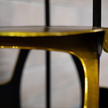 Retro - Tuk Tuk Bar Table (Black/Gold)