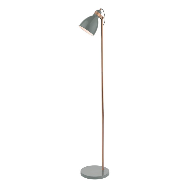 Dar Lighting Dar - Frederick Task Floor Lamp Grey Copper
