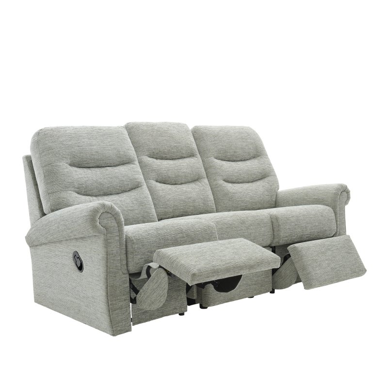 G Plan Upholstery G Plan Holmes - 3 Seat Manual Recliner Sofa