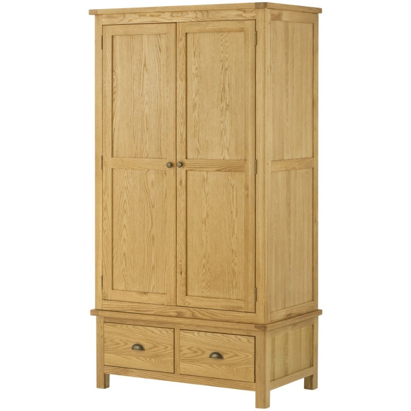 Classic Furniture Bridgend - Gents Wardrobe (Oak)