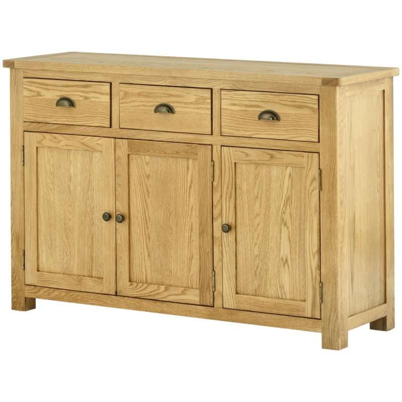 Classic Furniture Bridgend - Three Door Sideboard (Oak)