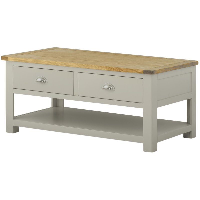 Classic Furniture Bridgend - Coffee Table with Drawers (Stone)