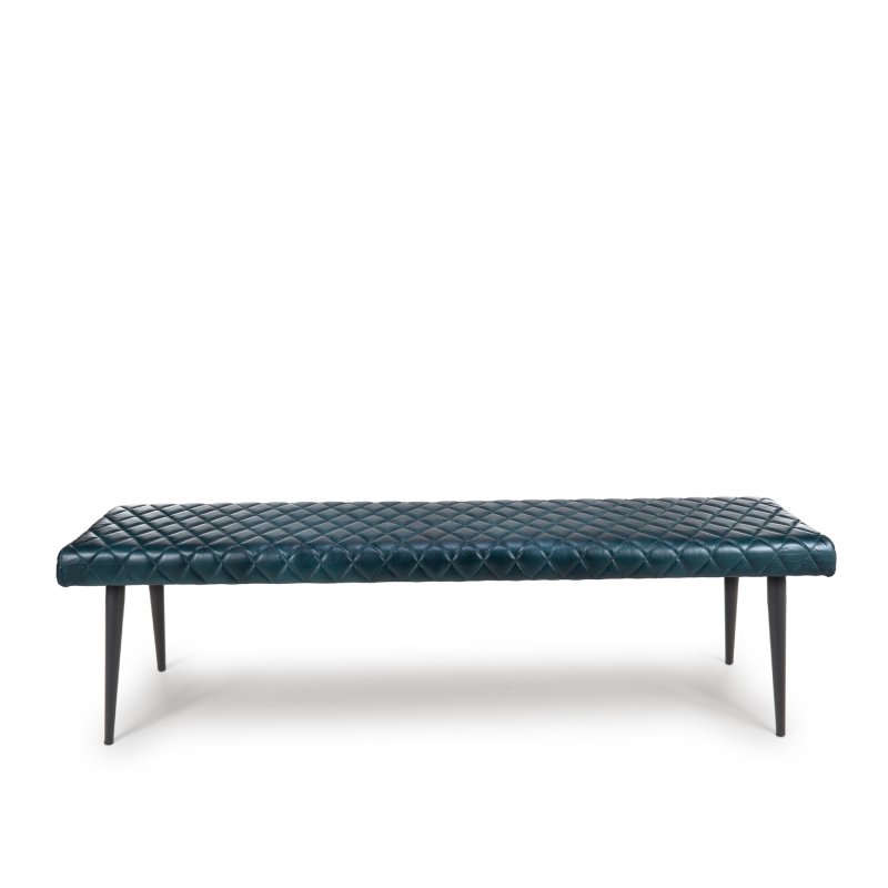 Furniture Link Austin - Bench 160cm (Blue Leather)