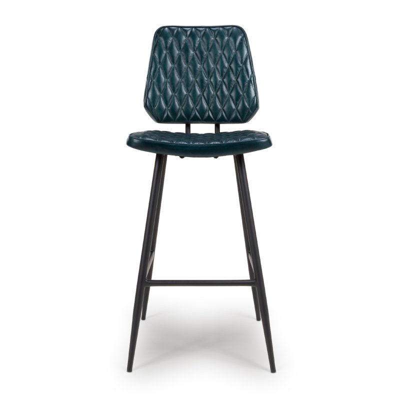 Furniture Link Austin - Bar Chair (Blue Leather)