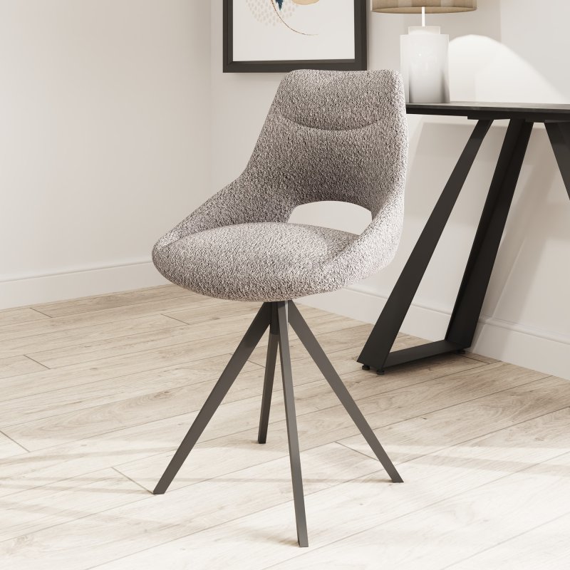 Wilkinson/Vida Furniture Barefoot - Dining Chair (Grey Fabric)