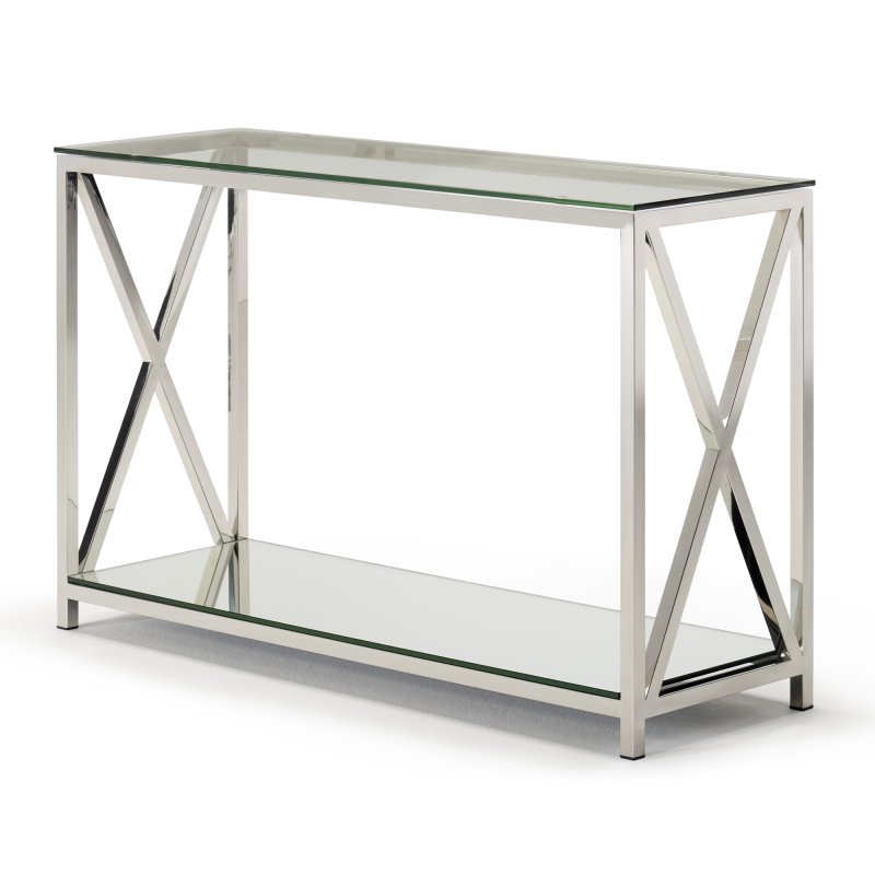 Kesterport Ltd Amiri - Console Table (Clear Glass Top)