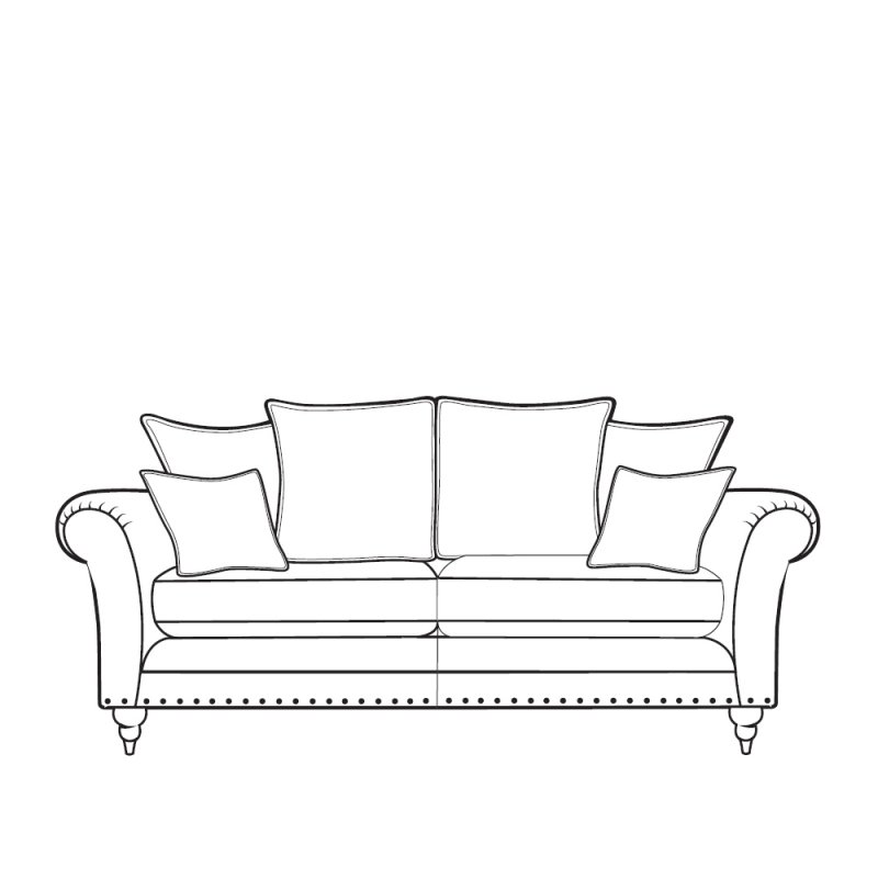 Alstons Loughton - 3 Seat Sofa Pillow Back
