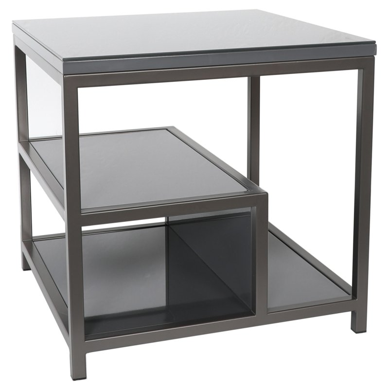 Classic Furniture Harrogate - Lamp Table with Shelf (Grey)