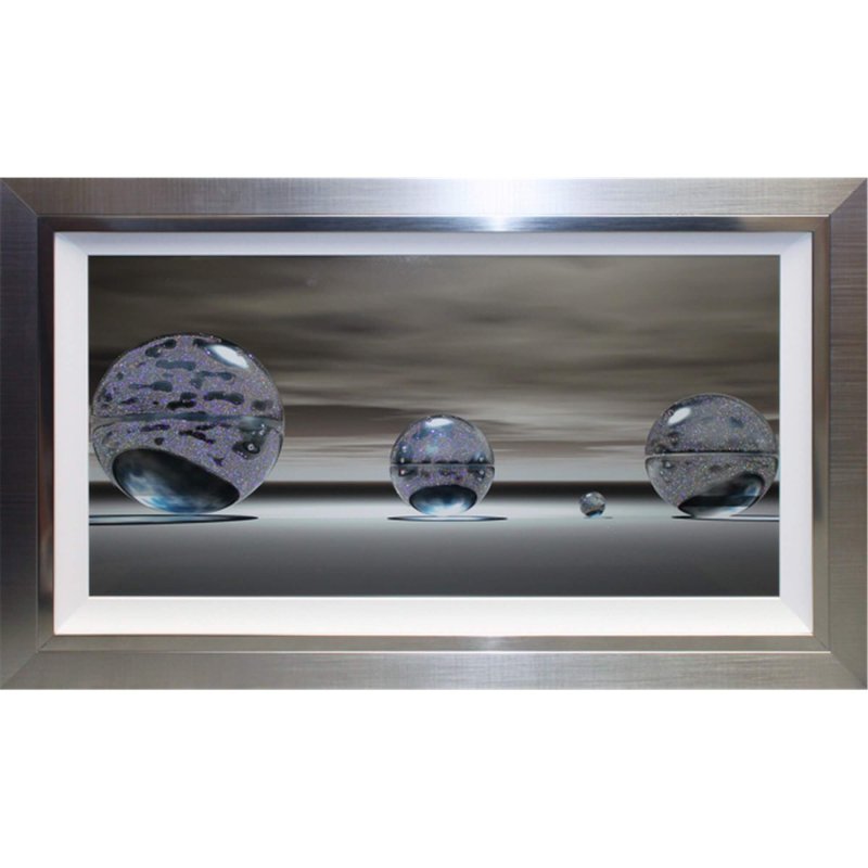 Complete Colour Ltd Abstract - Silver Sphere Liquid Liquid Art(S)