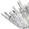 Dar Lighting Dar - Nimbus 5 Light Flush Polished Chrome Crystal