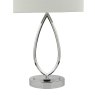 Dar Lighting Dar - Wyatt Touch Table Lamp Polished Chrome With Shade