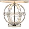 Laura Ashley Laura Ashley - Aidan Glass Polished Chrome Globe Table Lamp with Shade
