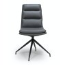 Furniture Link Nobo Swivel - Dining Chair (Grey PU)