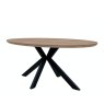 Furniture Link Prescot - Oval Dining Table 180cm (Light Walnut)