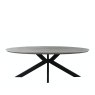 Furniture Link Prescot - Oval Dining Table 220cm (Grey)