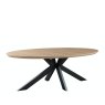 Furniture Link Prescot - Oval Dining Table 220cm (Light Walnut)
