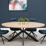 Furniture Link Prescot - Oval Dining Table 220cm (Oak)