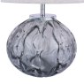 Laura Ashley Laura Ashley - Elderdale Table Lamp Smoked Glass Polished Chrome With Shade