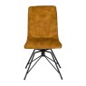 Lola - Dining Chair (Gold Fabric)