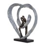 Libra Calm Neutral - Love Sculpture In Circular Heart
