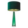 Dar Lighting Dar - Samara Table Lamp Green Glass With Shade