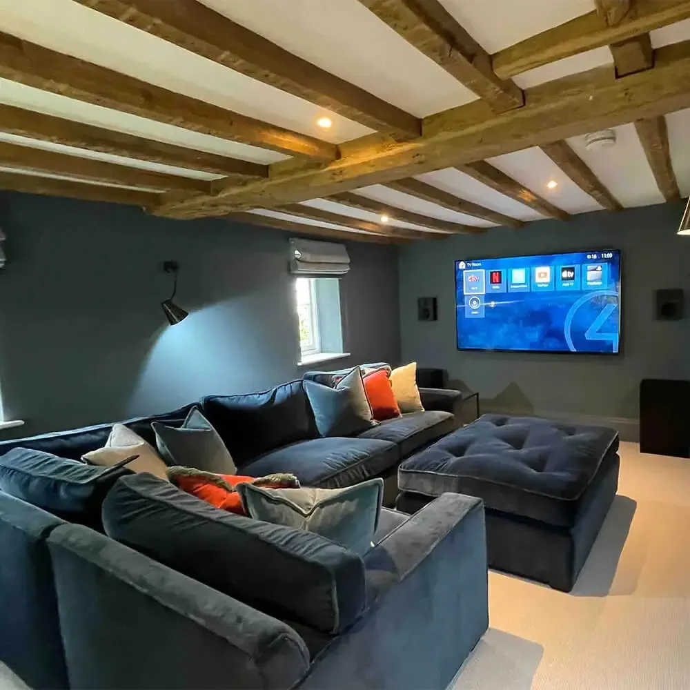 Partnered with The Cinema Company
To bring the technical side of your cinema to life, we’re proud to partner with The Cinema Company, specialists in bespoke home cinema design and installation. With over 15 years of experience, The Cinema Company delivers top of class, fully integrated cinema systems — from immersive sound and high-definition visuals to smart home control.
Working alongside their certified team, we ensure that your cinema space isn’t just beautifully designed — it performs exceptionally. Their services include:
Bespoke cinema room installation and AV integration
Certified calibration of audio and visuals for optimal performance
Lighting, seating, and environment setup
Smart home connectivity for effortless control of lighting, sound, and media
The Cinema Company
Together, we provide a seamless experience from concept to completion — with no detail overlooked.