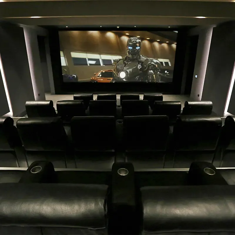 What to Expect from the Process
1. Consultation & Visioning
We’ll begin by understanding your lifestyle, space, and design goals — from intimate family viewing to high-end cinematic entertainment.
2. Tailored Design Scheme
Our interior designers develop a bespoke plan that blends aesthetic vision with technical requirements.
3. Technology Specification & Collaboration
Working with The Cinema Company, we specify the best equipment and system layout for your space.
4. Installation & Build
Their expert installation team brings the design to life while we oversee that the look, feel, and finish align with your interior style.
5. Final Tuning & Handover
Every system is professionally calibrated for immersive sound and picture quality — ready for you to enjoy.