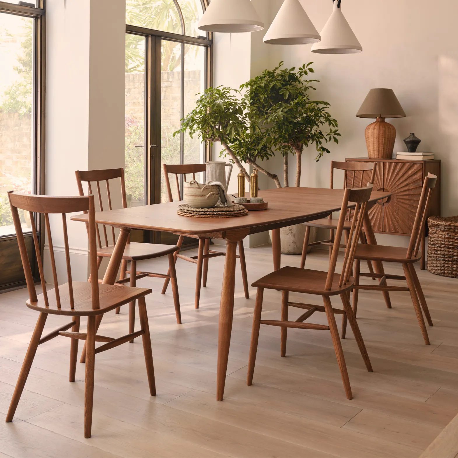 
Ercol Dining Tables & Chairs

Ercol dining furniture is renowned for its use of solid wood, thoughtful proportions and enduring design. From extending dining tables ideal for entertaining to finely crafted dining chairs that prioritise comfort, each piece is designed to be both functional and visually striking. Available in a range of finishes and styles, Ercol dining tables and chairs work beautifully in modern open-plan spaces as well as more traditional dining rooms, offering flexibility without compromising on quality.

View all Ercol Dining Furniture

