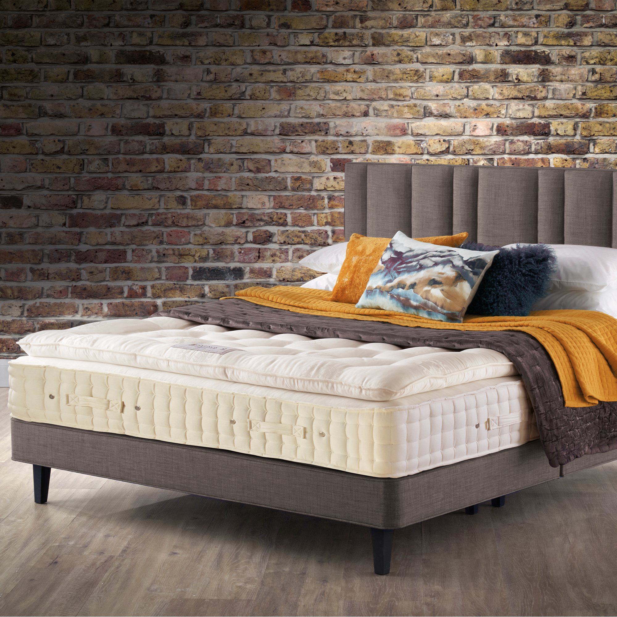The brick sleigh bed discount