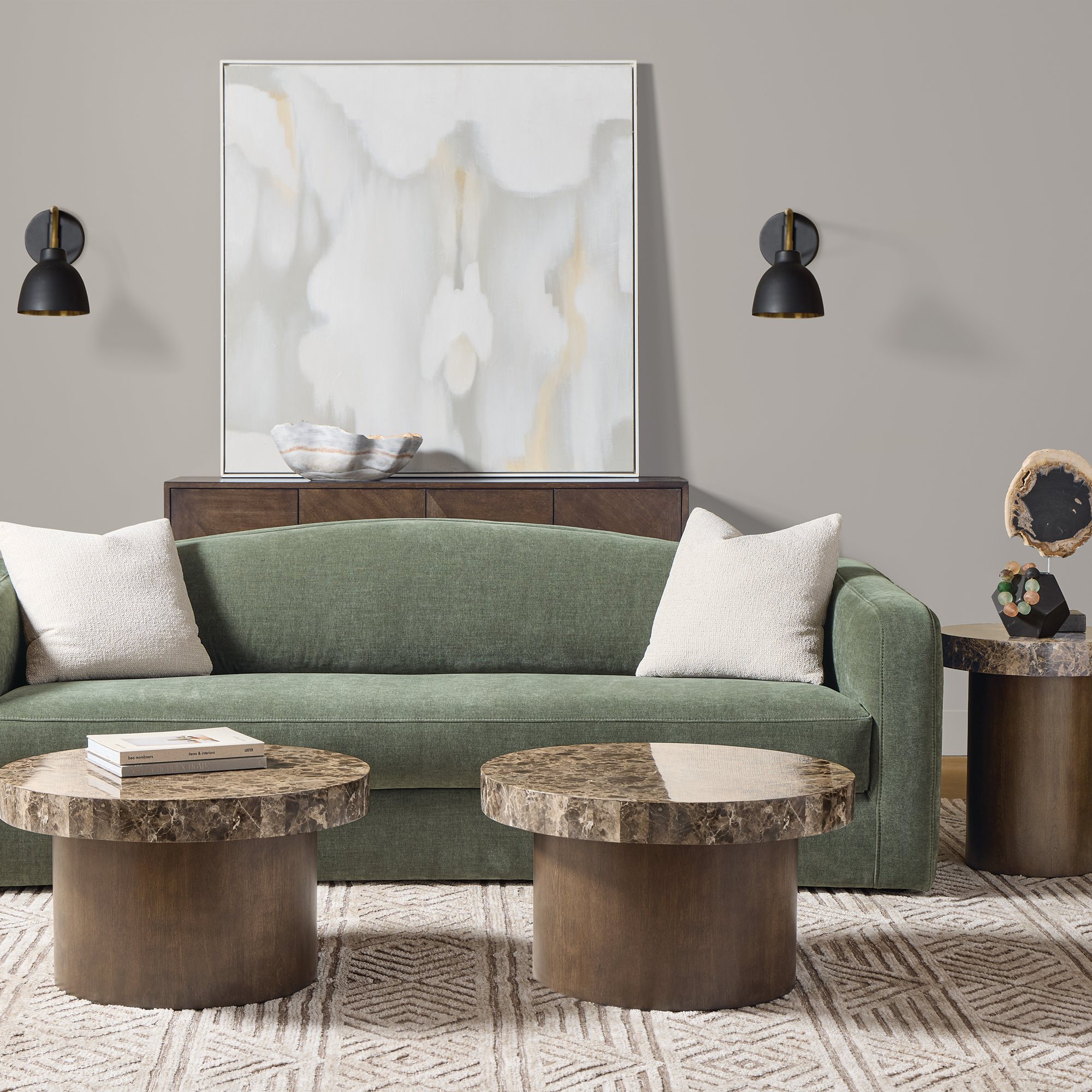 Unity Round Table Unity - Round Stone Coffee Table • Roomes Furniture