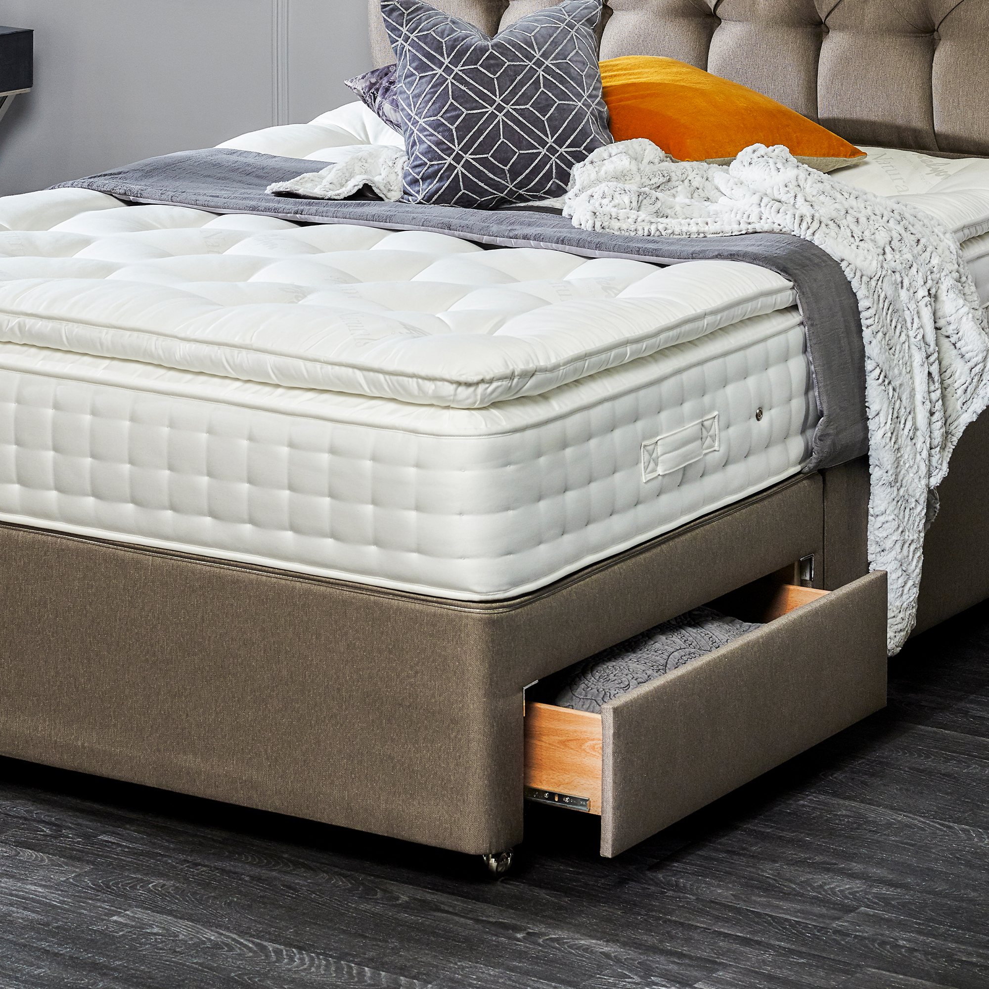 Relyon Ullswater 2900 Mattress and Divan Base Set • Roomes Furniture