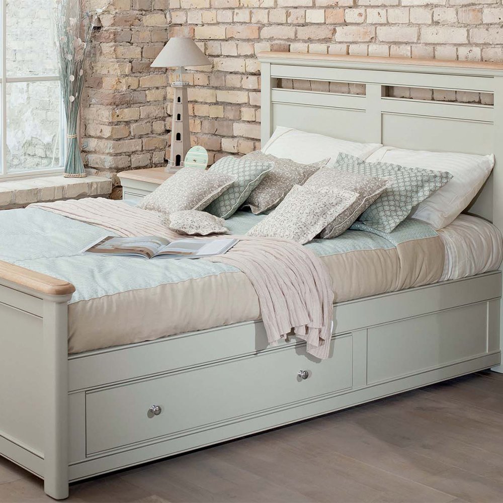 Stag Cromwell Bedroom Storage Bed Double • Roomes Furniture & Interiors
