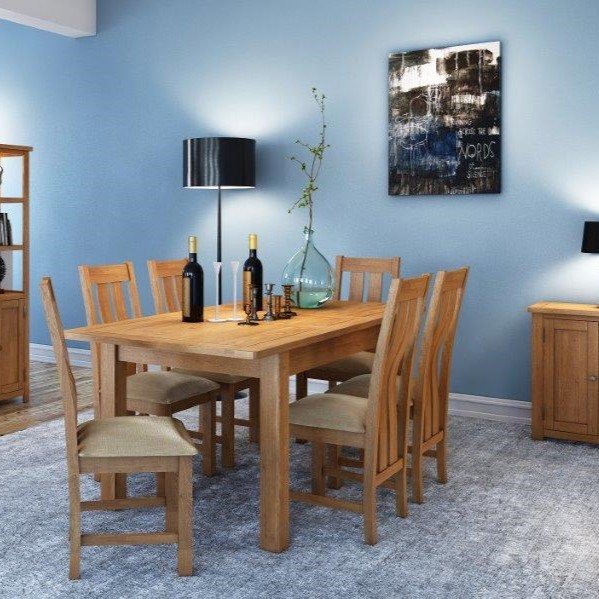 Bridgend Extending Oak Dining Table • Roomes Furniture & Interiors