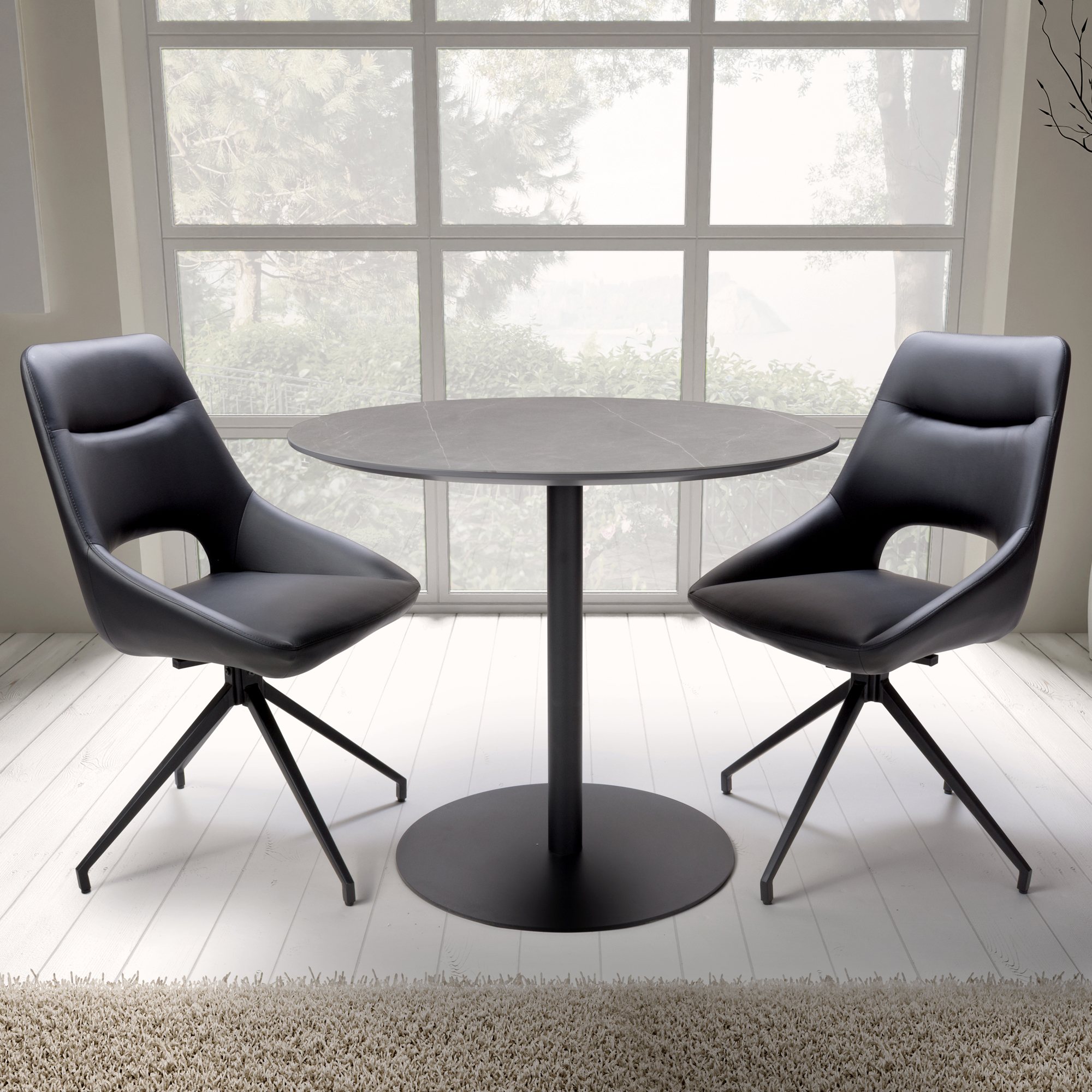 Hayward - Round Table (90cm) • Roomes Furniture