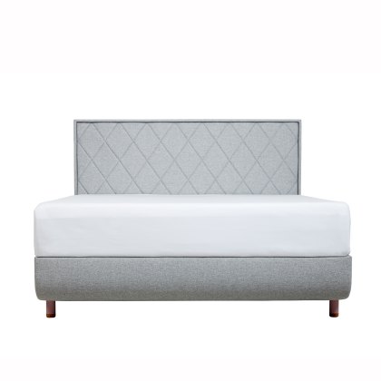 Tempur Arc - Divan Base with Quilted Headboard