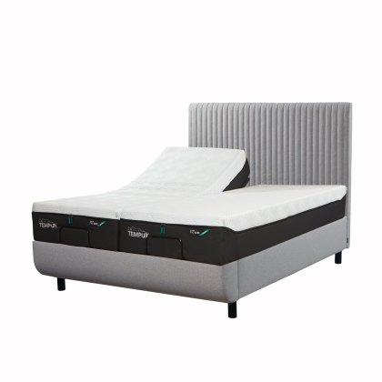 Tempur Arc - Divan Base with Vertical Headboard