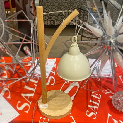 Dar Blyton - Table Lamp (Wood/Cream) Dar Blyton - Table Lamp (Wood/Cream)