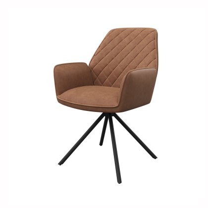 Lina - Swivel Dining Chair (Tan)