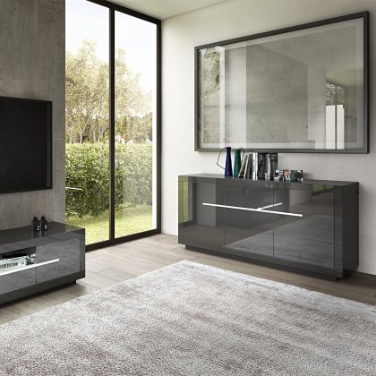 Algarve - Sideboard With LED Lighting (White)
