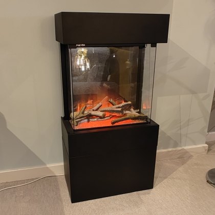 Free Standing Electric Fire - Nitra Luca 450 with Log Box