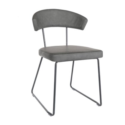 Astoria - Dining Chair (Grey Faux Leather)