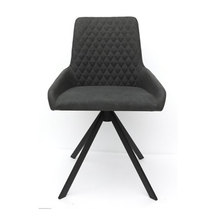 Avalon - Dining Chair (Grey Faux Leather)