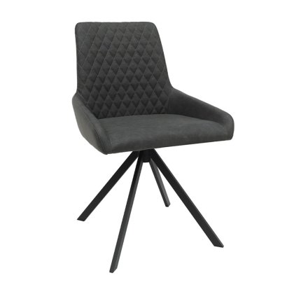 Avalon - Dining Chair (Grey Faux Leather)