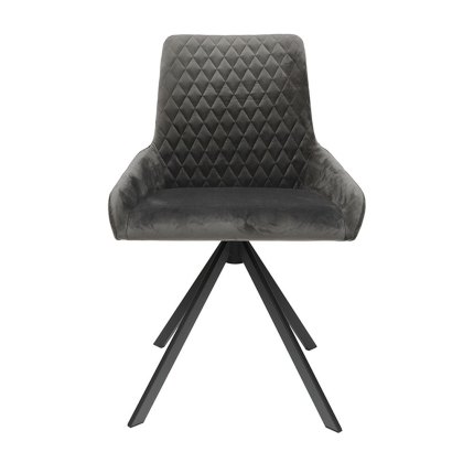 Avalon - Dining Chair (Grey Velvet)