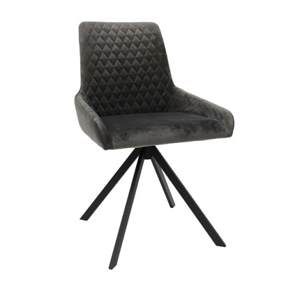Avalon - Dining Chair (Grey Velvet)